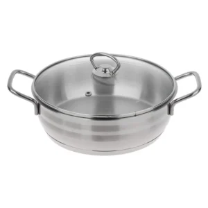 ماهیتابه استیل دستی لوکس 28